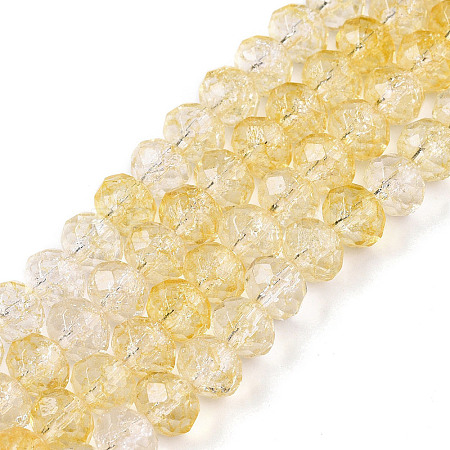 Transparent Glass Beads Strands GLAA-T023-4mm-A17-1