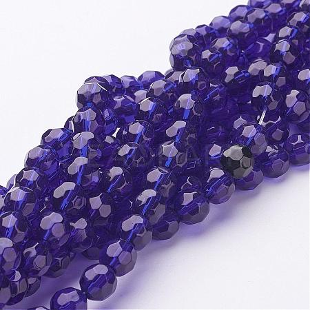 Glass Beads Strands GF8mmC25-1
