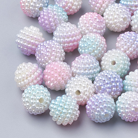 Imitation Pearl Acrylic Beads OACR-T004-12mm-11-1