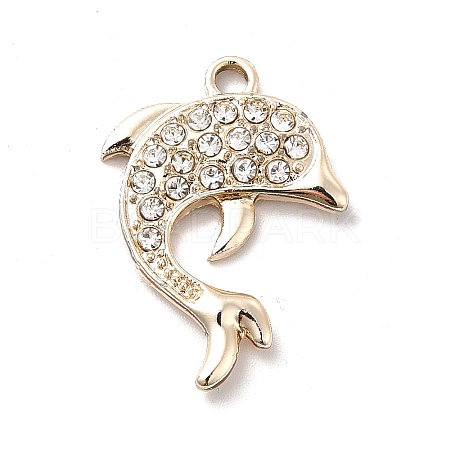 Alloy Crystal Rhinestone Pendants ALRI-C007-62LG-1