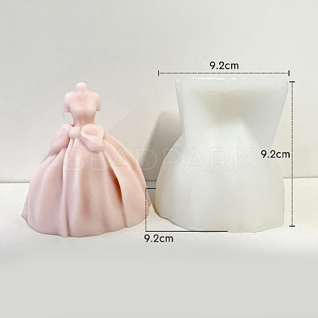 Goddess 3D Wedding Dress DIY Silicone Bust Portrait Candle Molds PW-WG63318-05-1