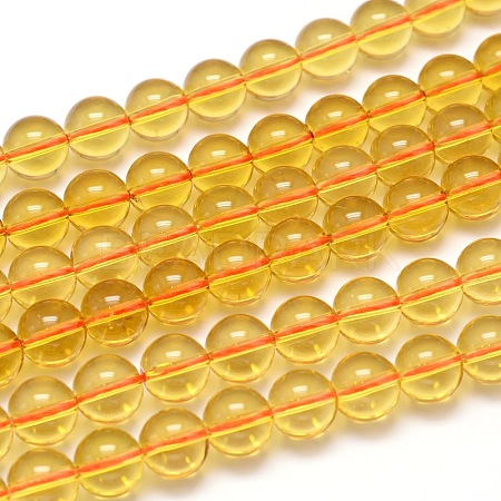 Natural Quartz Crystal Beads Strands X-G-H1648-8mm-03S-AA2-1
