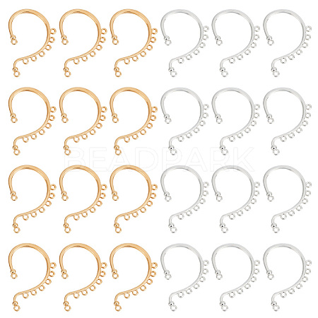 24Pcs 2 Colors Alloy Ear Cuff Findings FIND-HY0002-79-1