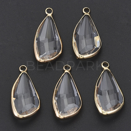 Transparent Glass Pendants GLAA-N038-10-1