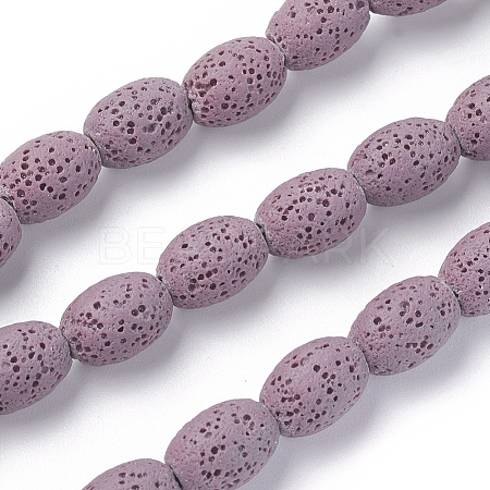 Natural Lava Rock Beads Strands G-F671-03A-03-1