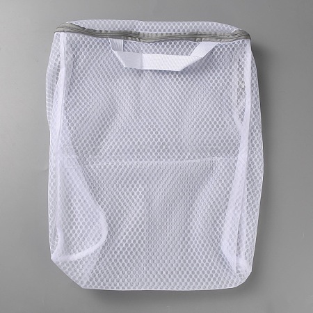 Polyester Mesh Zipper Laundry Bags with Handles ABAG-TAC0003-13B-03-1