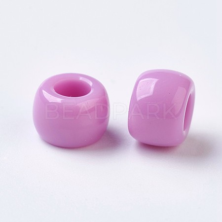 Resin Large Hole Beads RESI-WH0002-06D-1