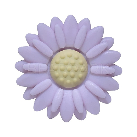 Flower Food Grade Eco-Friendly Silicone Focal Beads PW-WG22023-02-1