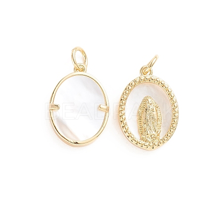 Religion Brass Pendants X-ZIRC-E164-38G-1