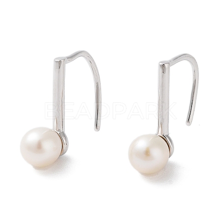 Natural Pearl Dangle Earrings for Women EJEW-C082-13C-P-1