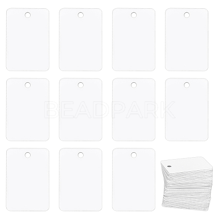 30Pcs Blank Double-sided Heat Transfer Aluminium Pendants DIY-BC0012-89D-1