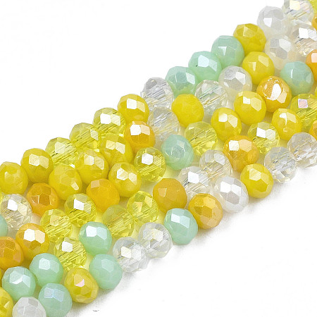 Opaque Glass Beads Strands X-GLAA-T006-07-A06-1