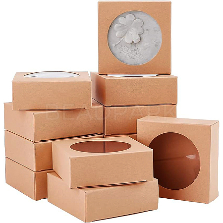 Foldable Kraft Paper Boxes CON-WH0068-63B-1