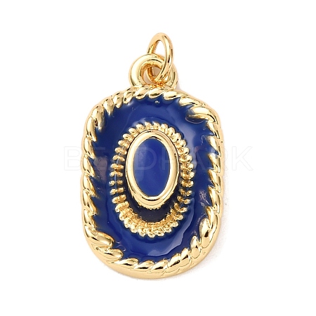 Brass Enamel Pendants KK-K408-66G-04-1