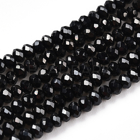 Electroplate Glass Beads Strands EGLA-F149-FP-07-1-1