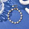 304 Stainless Steel Link Chain Bracelets for Women BJEW-A047-03G-2