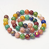 Natural Mashan Jade Beads Strands X-G-P232-01-D-6mm-2