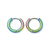 202 Stainless Steel Huggie Hoop Earrings EJEW-F111A-14mm-RC-4