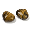 Heart Natural Tiger Eye Palm Stones G-C186-02E-2