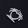 201 Stainless Steel Hollow Charms STAS-Q201-JN294-1-2