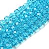 Transparent Glass Beads EGLA-A035-T10mm-D08-1