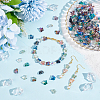 AHADERMAKER 200Pcs 10 Style Electroplate Transparent Glass Beads Strands EGLA-GA0001-15-4