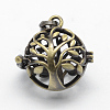 Brass Rack Plating Cage Pendants KK-F722-46AB-RS-1