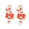 Christmas Alloy Enamel Pendants ENAM-D047-17G-05-2