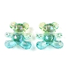 Gradient Color Transparrent Acrylic European Beads OACR-P024-01-03-1