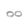 Tarnish Resistant Stainless Steel Split Rings X-STAS-E010-7x0.6mm-2-1