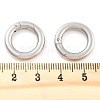 Non-Tarnish 316 Stainless Steel Spring Gate Rings STAS-M296-01P-C-01-3