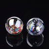Handmade Blown Glass Globe Beads X-DH017J-1-12mm-AB-2