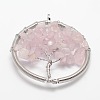 Tree of Life Natural & Synthetic Mixed Stone Bead Brass Wire Wrapped Big Pendants KK-L136-03-NR-2