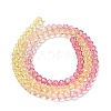 Transparent Painted Glass Beads Strands DGLA-A034-T4mm-A07-5