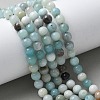 Natural Flower Amazonite Beads Strands Z26N5018-01-5