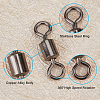 270Pcs 8 Style Brass Fishing Rolling Bearing Connector FIND-FH0002-80-2