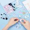 3 Bags 3 Colors Transparent & Opaque Resin Beads RESI-PH0001-71-3