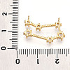 Brass Micro Pave Cubic Zirconia Pendants KK-N261-120A-G-3