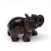 Natural Tiger Eye 3D Elephant Home Display Decorations G-A137-B01-01-1