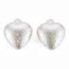 Electroplated ABS Plastic Imitation Pearl Pendants KY-T023-008A-01-4