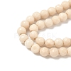 Natural Fossil Beads Strands G-K209-05D-4mm-3