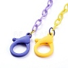 Personalized Two Tone ABS Plastic Cable Chain Necklaces NJEW-JN02825-04-2