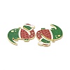 Christmas Theme Rack Plating Alloy Enamel Pendants PALLOY-O109-19LG-3