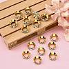 Brass Rhinestone Spacer Beads RSB094-1G-4