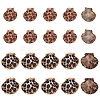 16Pcs 4 Colors Spray Paint & Electroplate Sea Shell Pendants SSHEL-PH0001-35-1