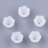 6-Petal Transparent Acrylic Bead Caps FACR-T001-03-1