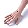 Electroplated Natural Druzy Agate Slider Bracelets BJEW-JB04157-M-6