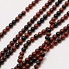 Natural Mahogany Obsidian Bead Strands X-G-A130-2mm-05-1