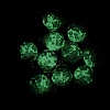 Glow in the Dark Luminous Glass Globe Pendants GLAA-WH0030-18A-1