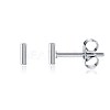 Brass Stud Earrings EJEW-BB35390-P-1